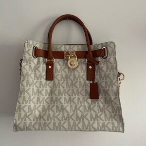 Michael Kors Hamilton Monogram Satchel Purse